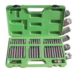 Garnitura bitseva sa 10 mm prihvatom, dugi i kratki, 4-12 mm + T20-T60 + M5-M12 u koferu 42/1 JBM